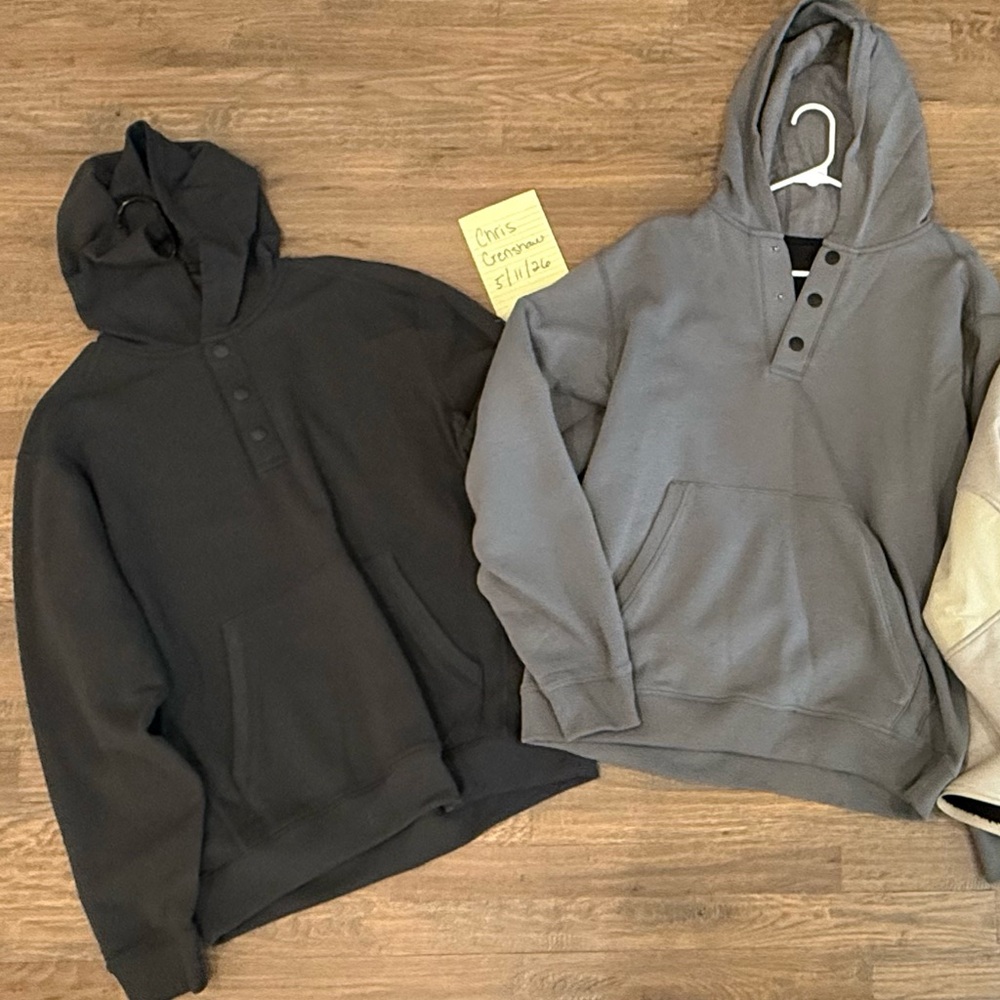 2 Sitka Harbor Snap Sweatshirts Men’s L